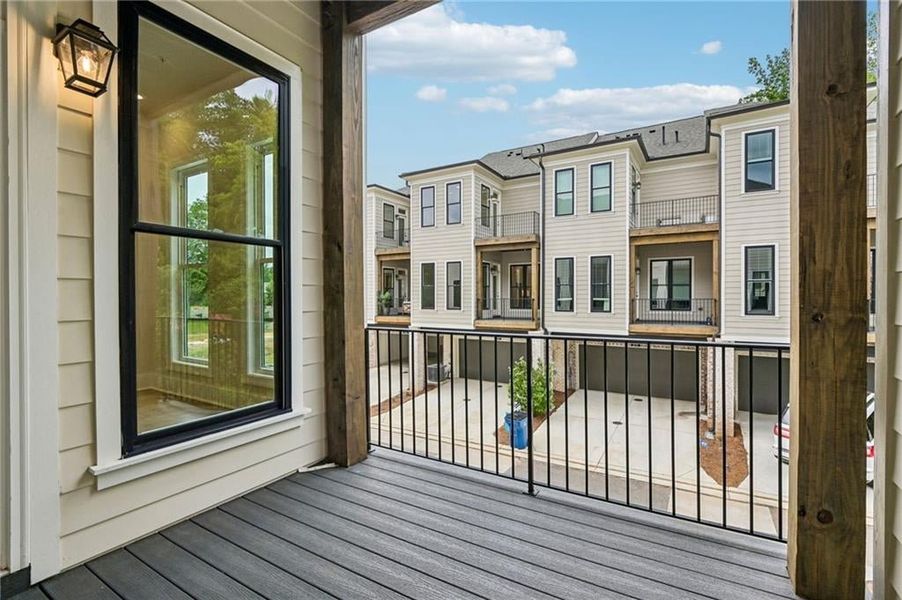 Exterior details and patio area of a home in Byers Park, Alpharetta (Image 23).