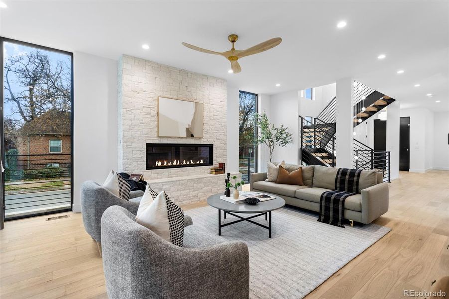 Furnished interior view inside a new home in , Denver (Image 10).
