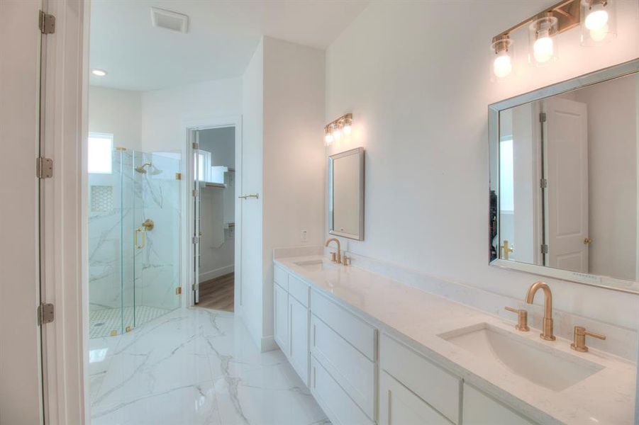 Furnished interior view inside a new home in , Sunset (Image 6).