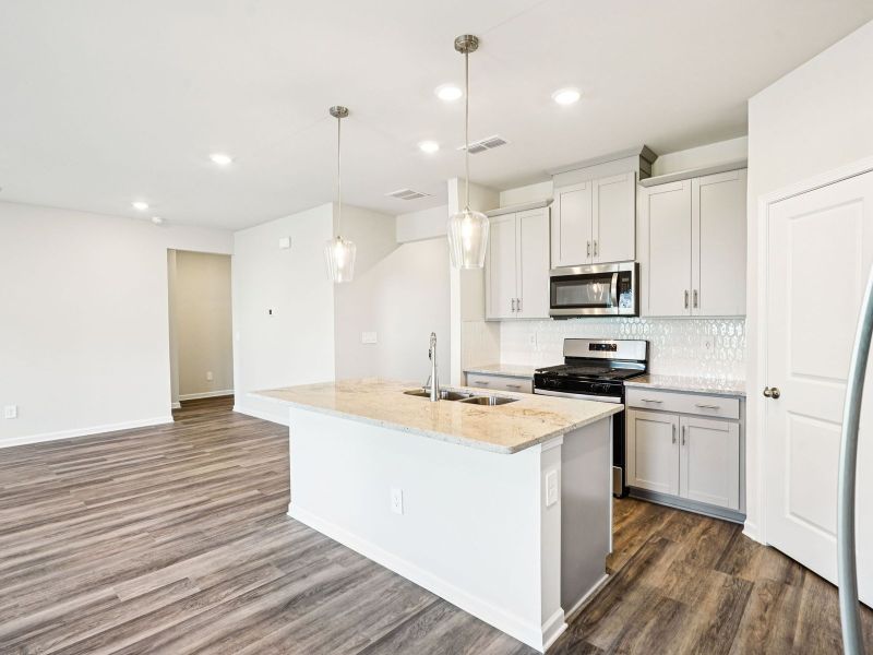Furnished interior view inside a new home in Creekside at Oxford Park, Fairburn (Image 4).