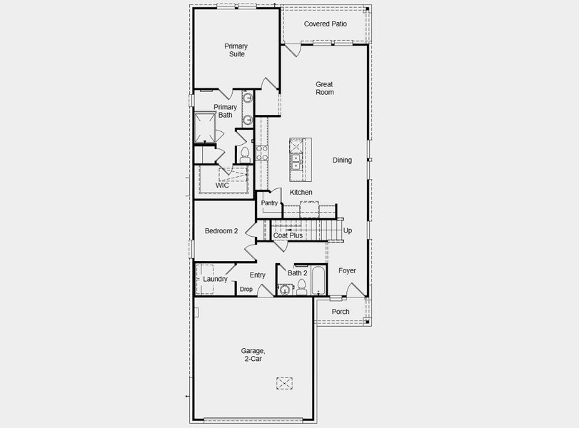 2D floor plan layout for the Juliet by Taylor Morrison in Hockley Meadows 40s, Hockley, TX (Image 3). 2D floor plan layout for the Juliet by Taylor Morrison in Hockley Meadows 40s, Hockley, TX (Image 3).