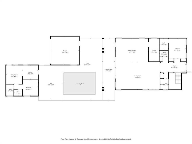 2D floor plan layout of this home in , St. Petersburg, FL (Image 6).
