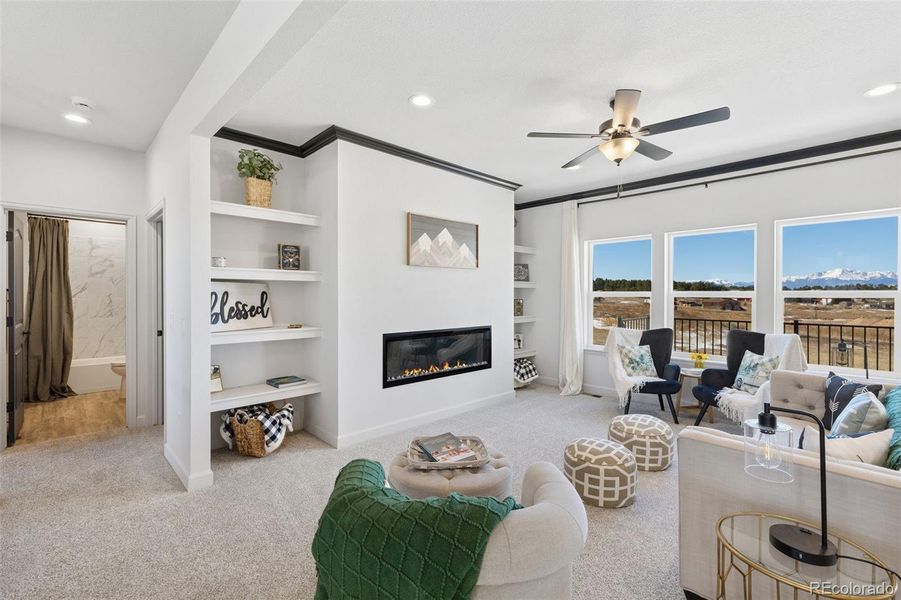Furnished interior view inside a new home in , Colorado Springs (Image 7).