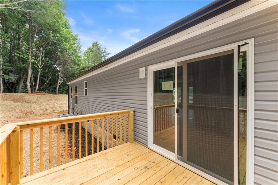 Exterior details and patio area of a home in , Lula (Image 19).
