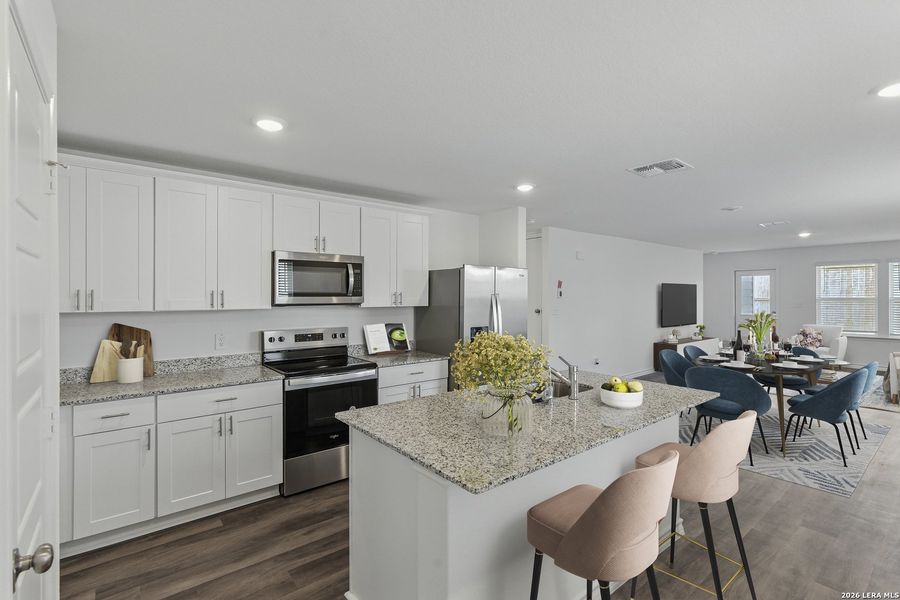 Furnished interior view inside a new home in The Overlook at Creekside, New Braunfels (Image 12).