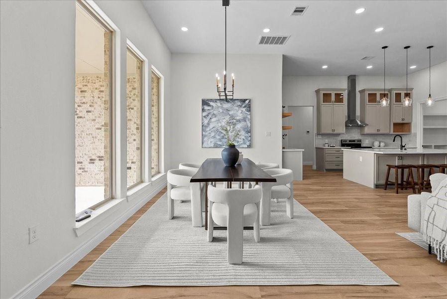 Furnished interior view inside a new home in , Angleton (Image 10).