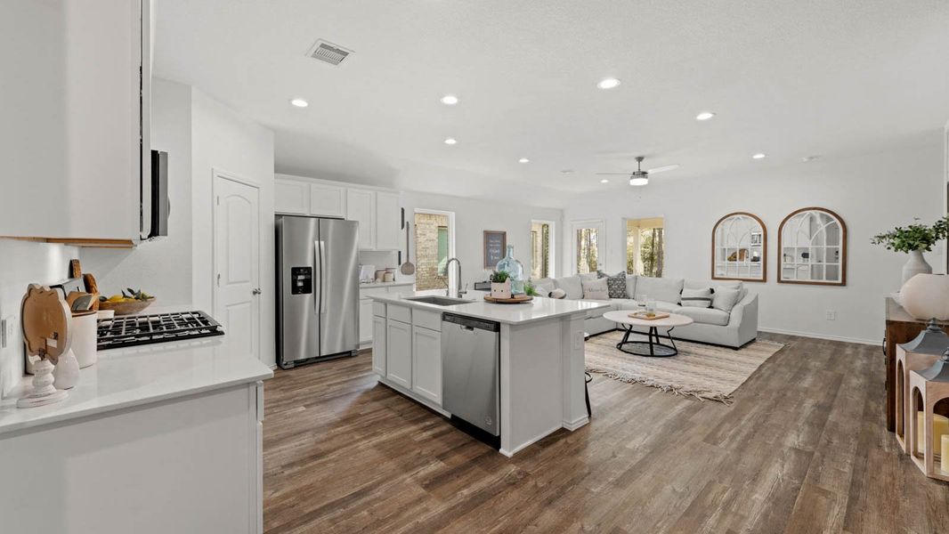 Furnished interior view inside a new home in Porters Mill, New Caney (Image 7).