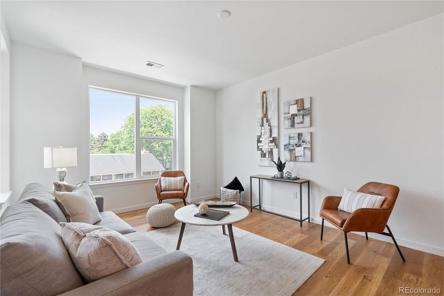 Furnished interior view inside a new home in , Denver (Image 6).