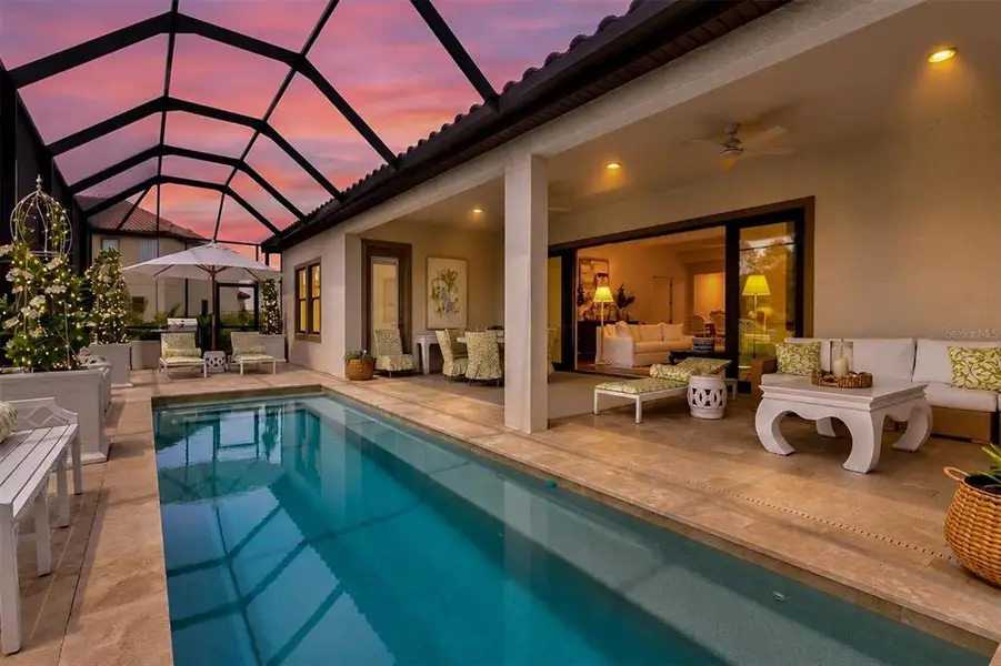 Exterior details and patio area of a home in Crosswind Ranch, Parrish (Image 3).