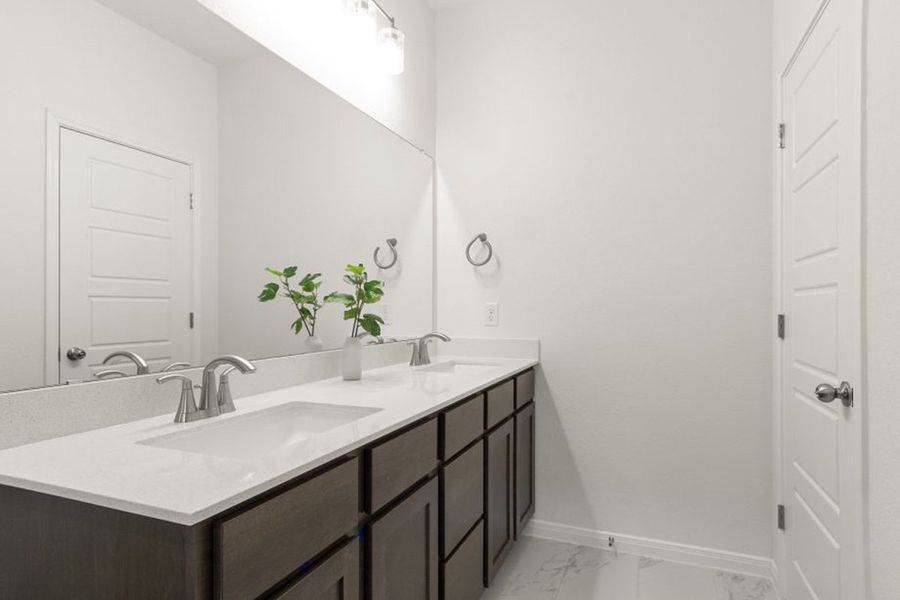 Representative furnished interior of a home built from the Ash by Pacesetter Homes in Blanco Vista, San Marcos (Image 13).