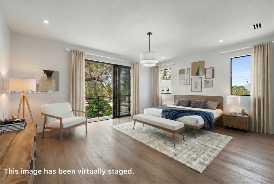 Furnished interior view inside a new home in , Miami (Image 18).