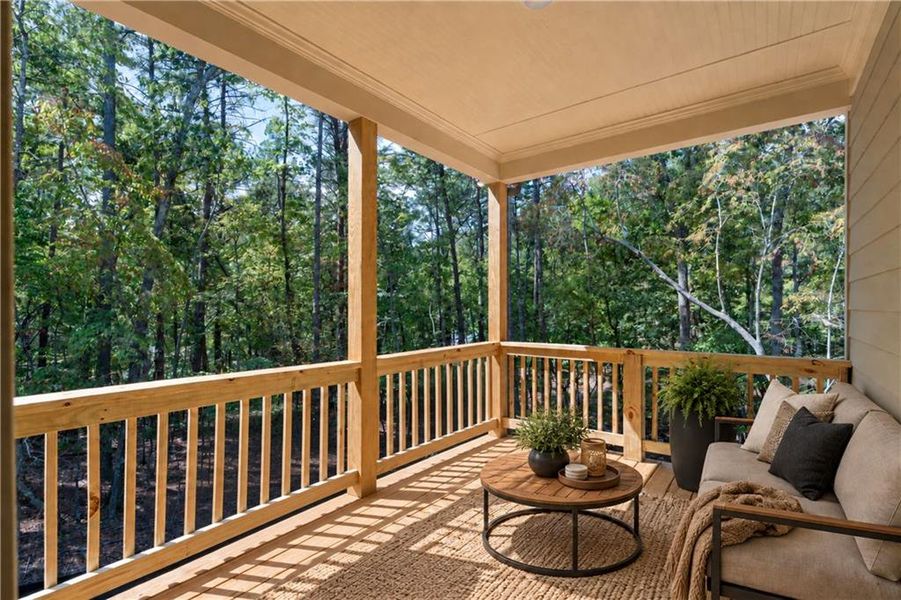 Exterior details and patio area of a home in , Waleska (Image 14).