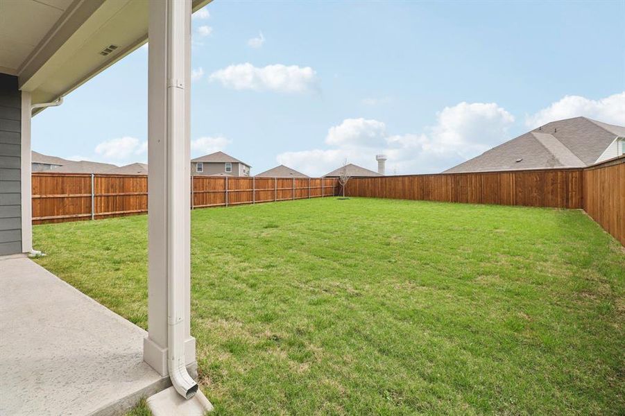 Exterior details and patio area of a home in Lakehaven - Spring Series, Farmersville (Image 4). Exterior details and patio area of a home in Lakehaven - Spring Series, Farmersville (Image 4).