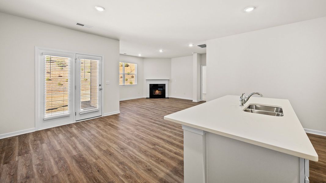 Representative unfurnished interior of a home built from the Cali by D.R. Horton in Poplar Preserve, Newnan (Image 16).