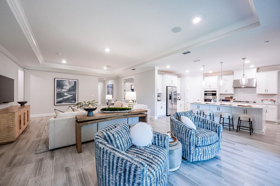 Representative furnished interior of a home built from the Torres by Taylor Morrison in Headwaters at Lofton Creek, Yulee (Image 13).