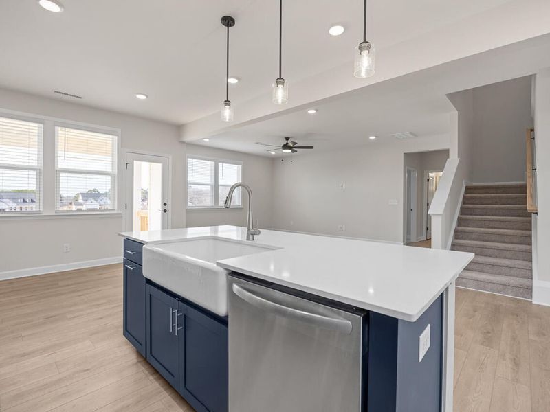 Furnished interior view inside a new home in Tobacco Road, Angier (Image 6).