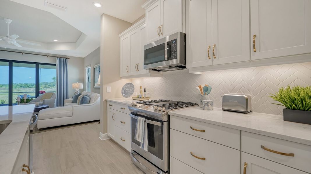 Representative furnished interior of a home built from the Tidewinds 2 by Neal Communities in Vistera of Venice, Venice (Image 17).