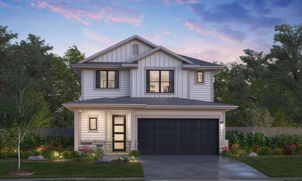 Representative exterior photo of a completed home built from the Driftwood by Tricoast Homes in River Ranch 55', Dayton, TX (Image 1). Representative exterior photo of a completed home built from the Driftwood by Tricoast Homes in River Ranch 55', Dayton, TX (Image 1).
