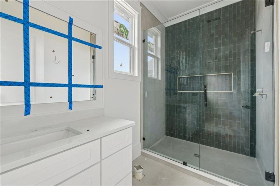 In-progress construction of a new home in , Buford, GA (Image 26).