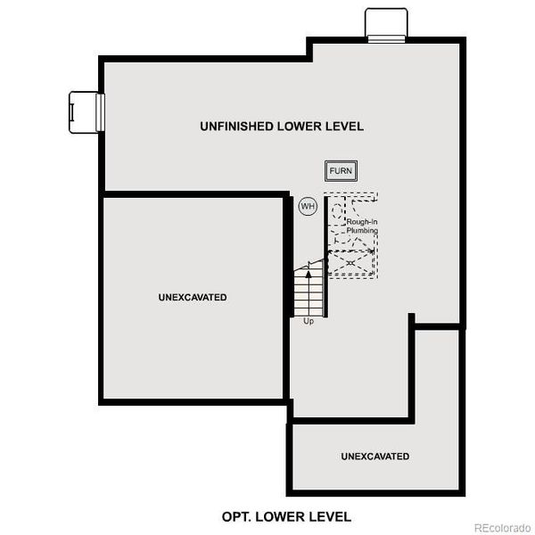 2D floor plan layout of this home in The Haven II Collection  at Painted Prairie, Aurora, CO (Image 4).