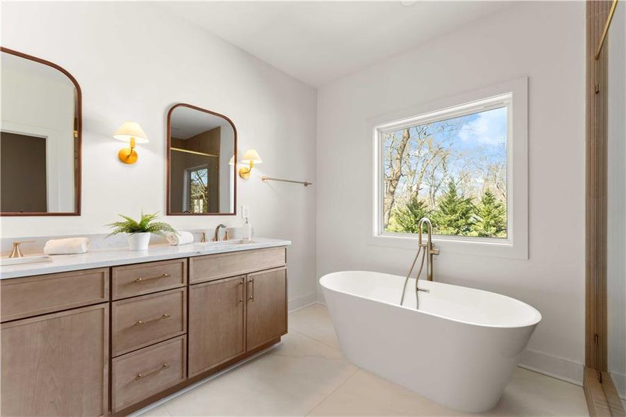 Furnished interior view inside a new home in , Atlanta (Image 14).