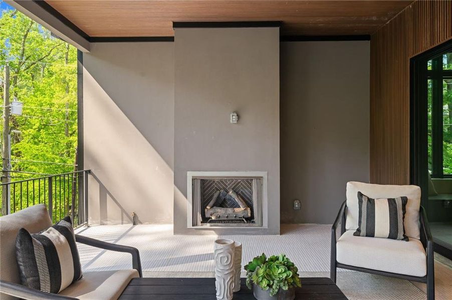 Exterior details and patio area of a home in , Atlanta (Image 3).