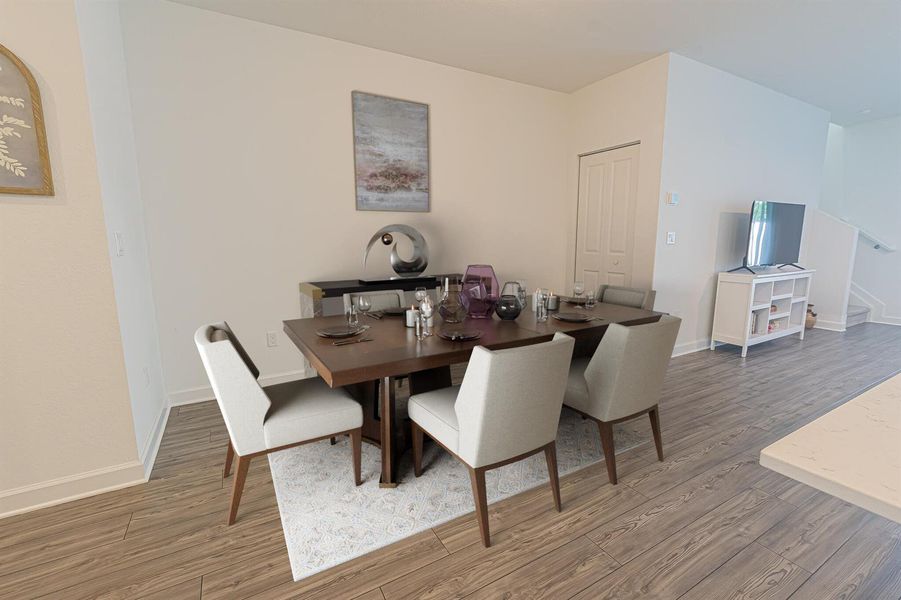 virtually staged - dining