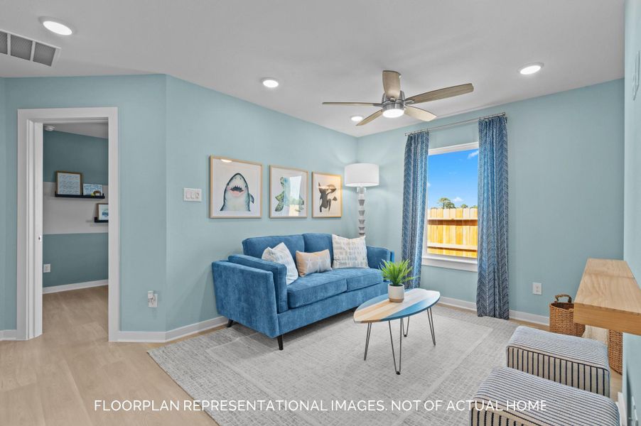 Furnished interior view inside a new home in Moran Ranch, Willis (Image 8).