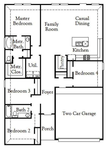 2D floor plan layout of this home in Sundance Cove, Crosby, TX (Image 2). 2D floor plan layout of this home in Sundance Cove, Crosby, TX (Image 2).