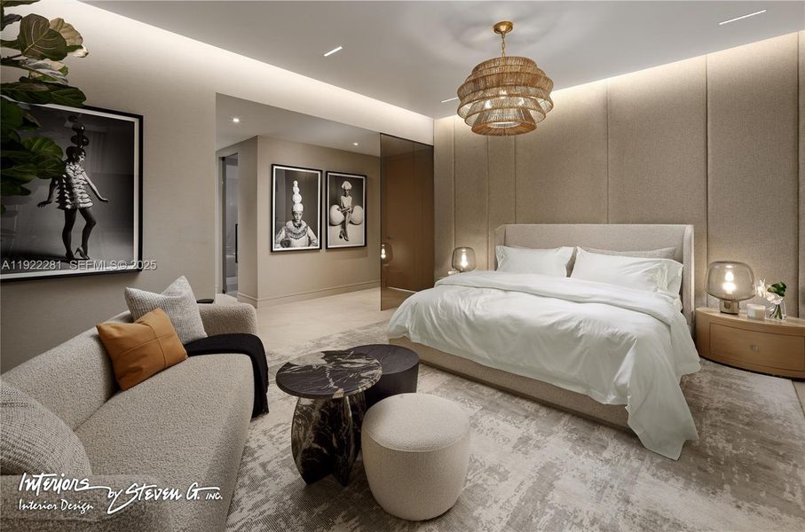 Furnished interior view inside a new home in , Fort Lauderdale (Image 8). Furnished interior view inside a new home in , Fort Lauderdale (Image 8).