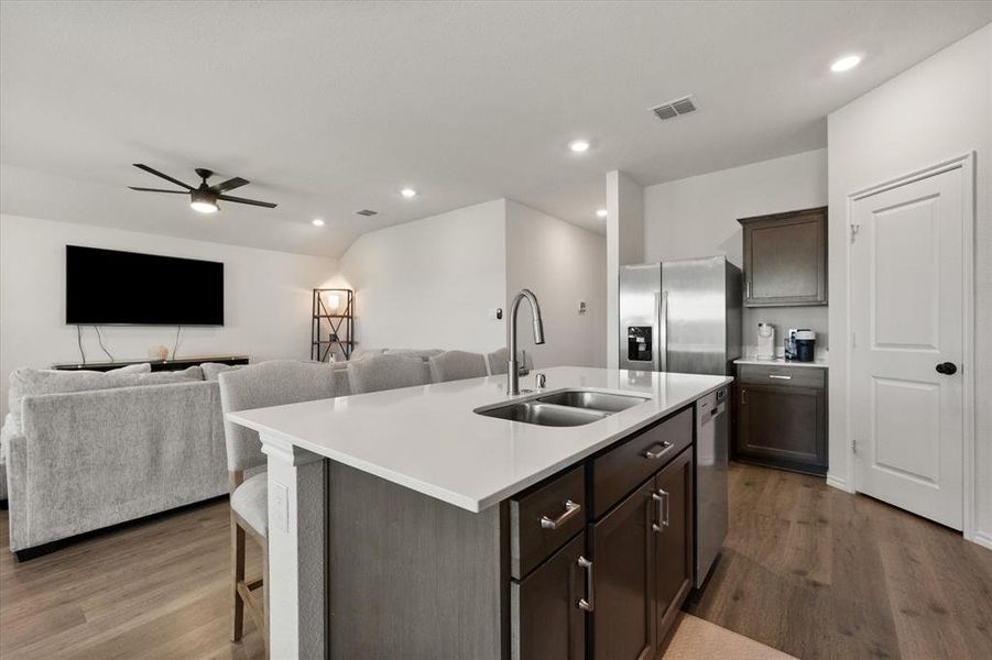 Furnished interior view inside a new home in Corsicana Commons, Corsicana (Image 6).