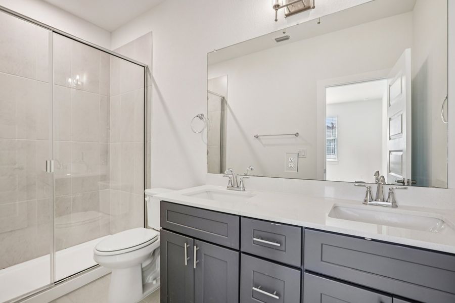 Furnished interior view inside a new home in Koenig Townhomes, Austin (Image 13).