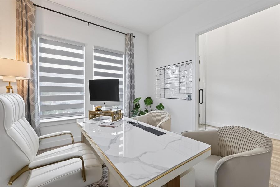 Furnished interior view inside a new home in Avalon at Cypress, Cypress (Image 9).