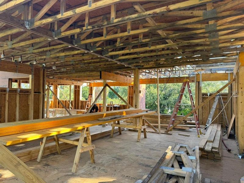 In-progress construction of a new home in , Sarasota, FL (Image 7).