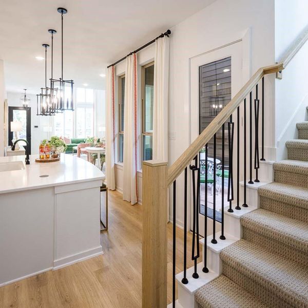 Furnished interior view inside a new home in Woodforest Townhomes, Montgomery (Image 27).