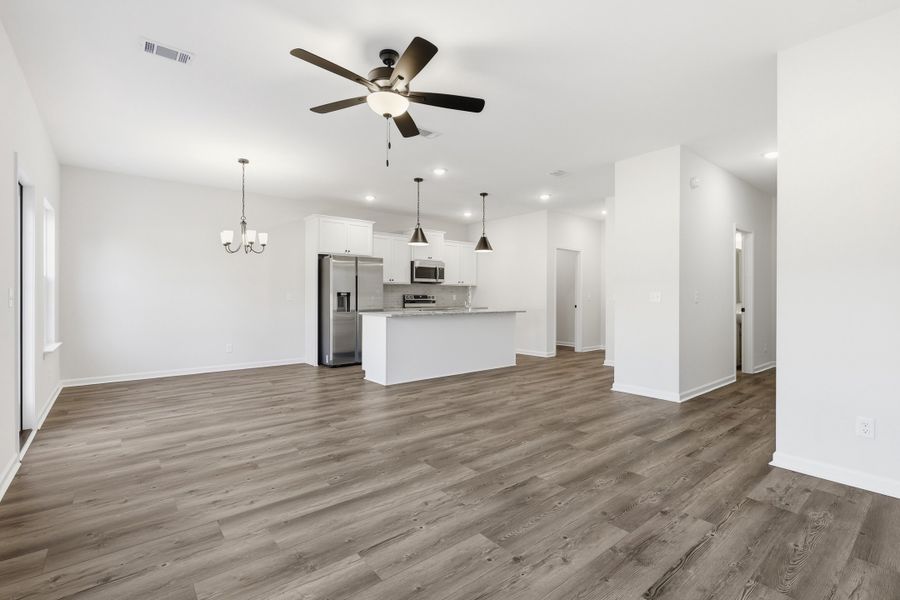 Representative unfurnished interior of a home built from the The Porter by RTS Homes in The Pointe at Villages on Marne, Hinesville (Image 14).