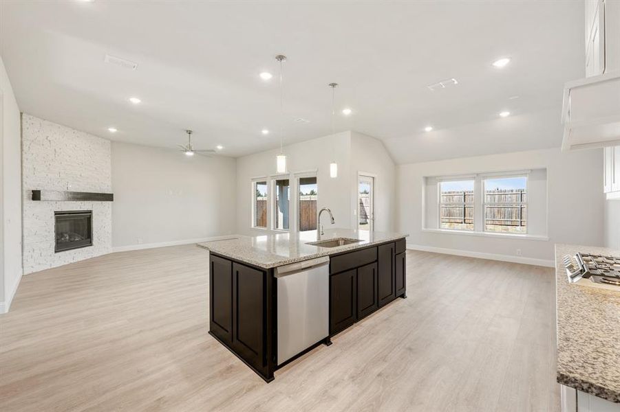 Furnished interior view inside a new home in Mockingbird Heights Classic 60, Midlothian (Image 19).