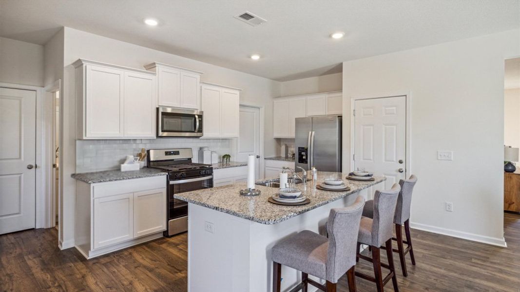 Furnished interior view inside a new home in Keebler Meadows, Johnson City (Image 4).