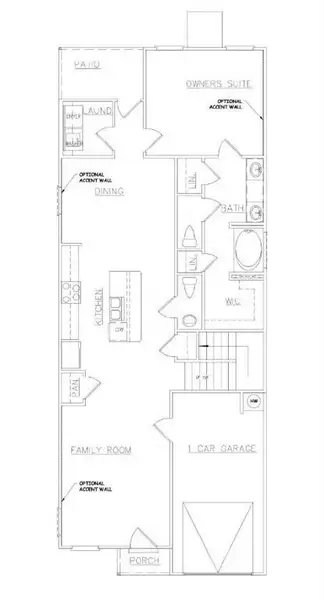 2D floor plan layout of this home in Carolina, Palmetto, GA (Image 4).