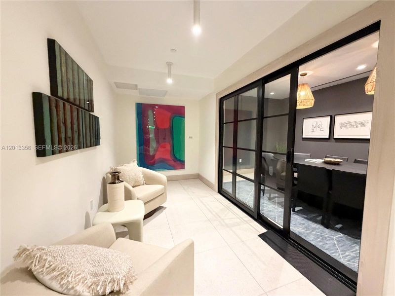 Furnished interior view inside a new home in , Miami (Image 15). Furnished interior view inside a new home in , Miami (Image 15).