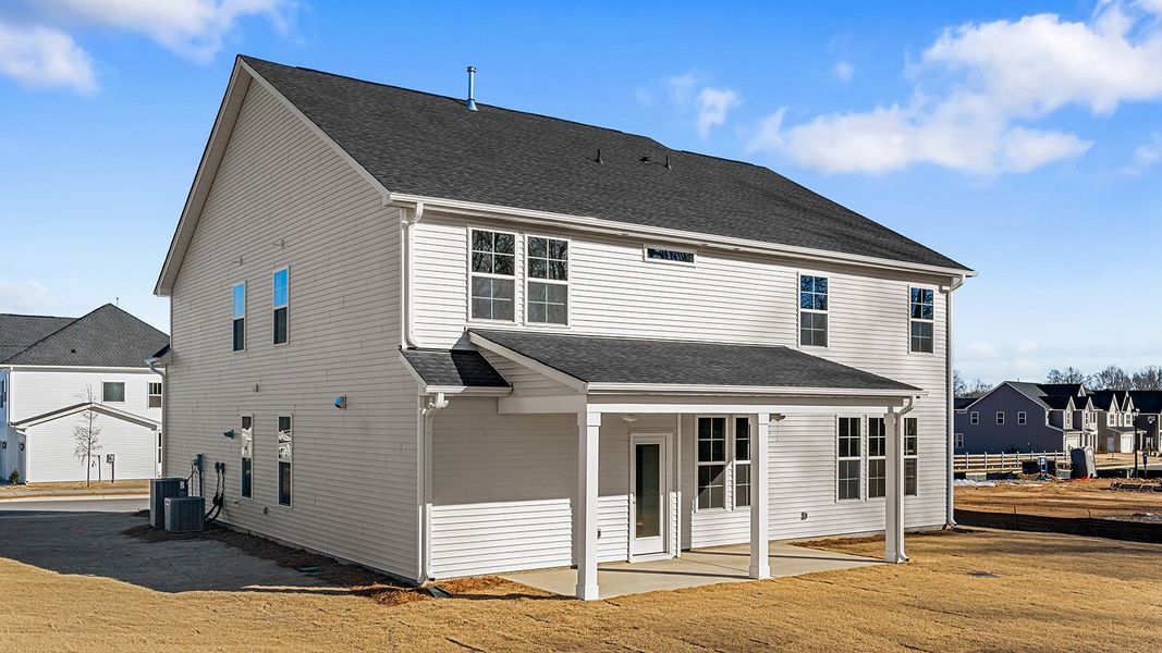 Exterior details and patio area of a home in Fieldstone, Lexington (Image 24).