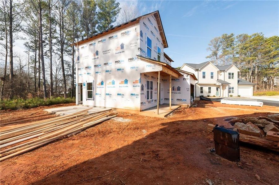In-progress construction of a new home in , Lawrenceville, GA (Image 3).