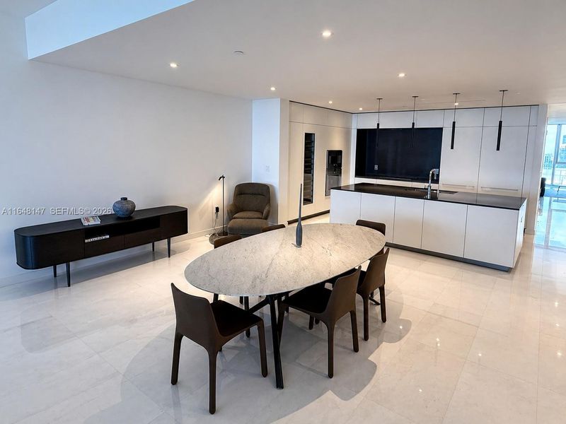 Furnished interior view inside a new home in Aston Martin Residences, Miami (Image 8).