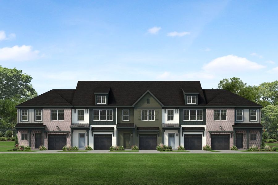 Representative exterior photo of a completed home built from the Savannah by Parkside Builders in Oxford Station, Gallatin, TN (Image 21).