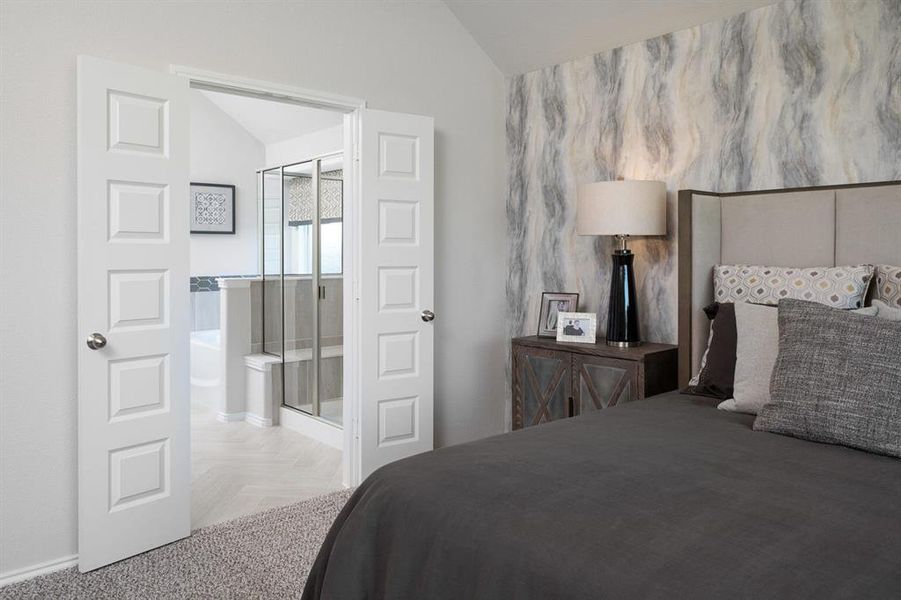 Furnished interior view inside a new home in Hulen Trails, Crowley (Image 6).