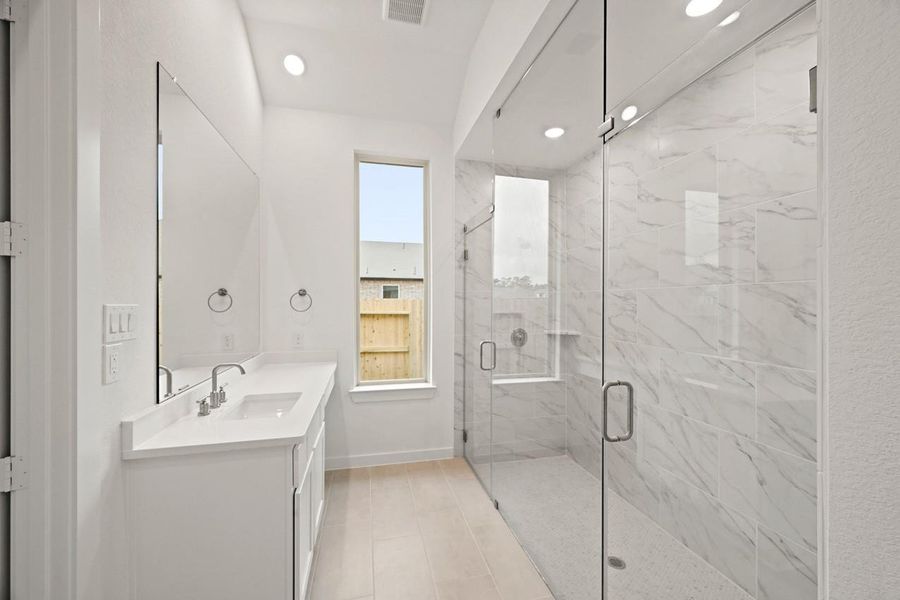 Furnished interior view inside a new home in Grand Central Park: 55ft. lots, Conroe (Image 12).