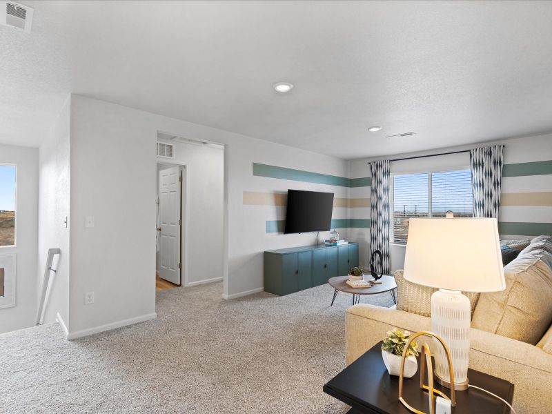 The Durango floorplan interior image taken at a Meritage Homes community in Colorado Springs, CO.