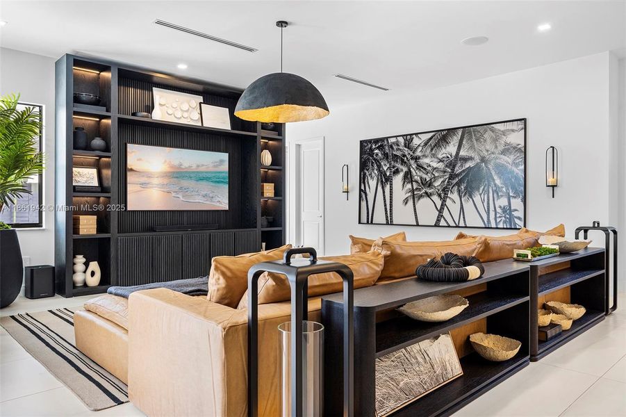 Furnished interior view inside a new home in , Miami (Image 8). Furnished interior view inside a new home in , Miami (Image 8).