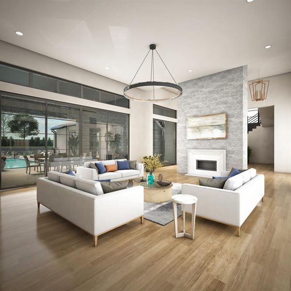 Furnished interior view inside a new home in , Westlake (Image 3). Furnished interior view inside a new home in , Westlake (Image 3).