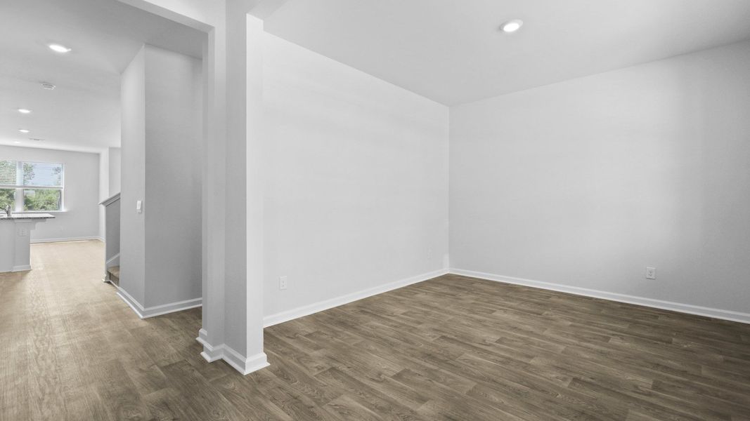 Representative unfurnished interior of a home built from the SALEM by D.R. Horton in Lakeview at Kitfield, Moncks Corner (Image 20).